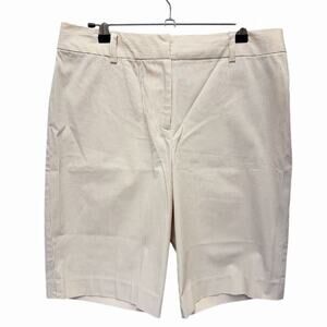Attention Women's Pinstripe Seersucker Shorts Beige Size 8‎